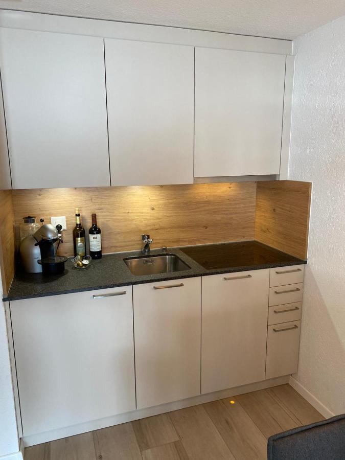 Modernes Wohlfühlstudio im Haus Eldorado mit Traumaussicht Leukerbad Exterior foto